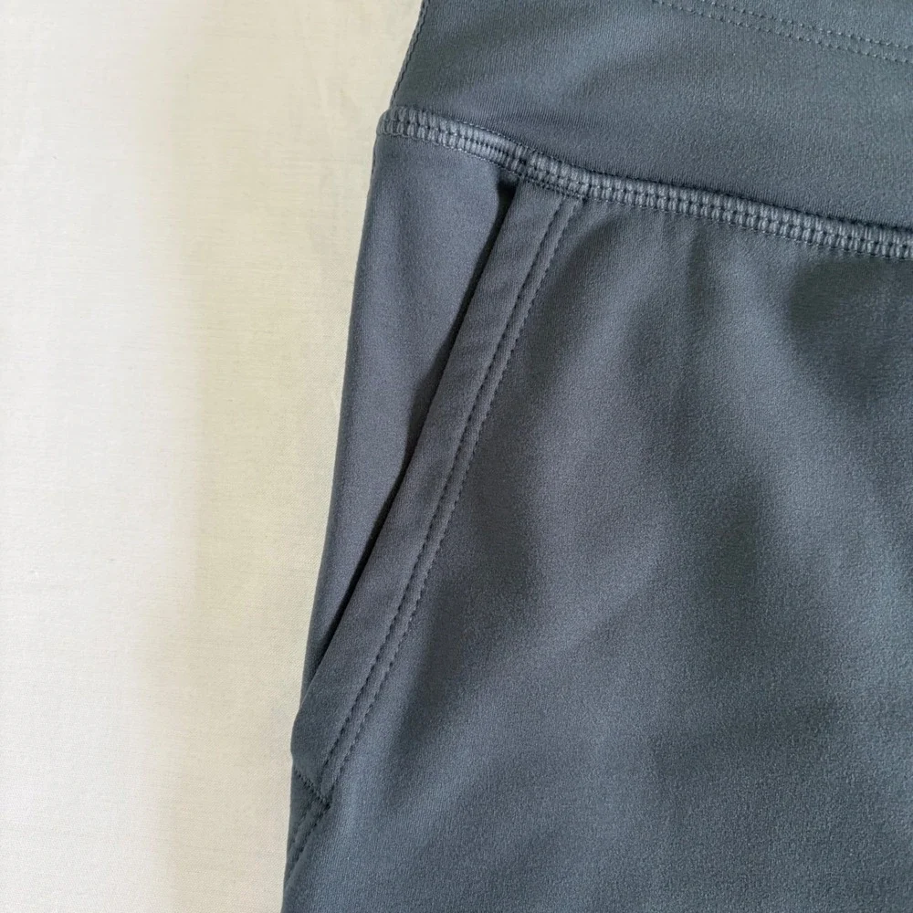 Mondetta High Rise Straight Leg Pants‎ Gray Recycled Polyester Spandex Medium
